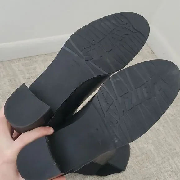 Stuart Weitzman Black Heeled Boots - Picture 6 of 9